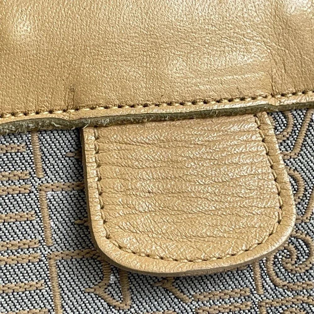 Vintage 80s Pierre Cardin Monogram Logo Clutch Bag